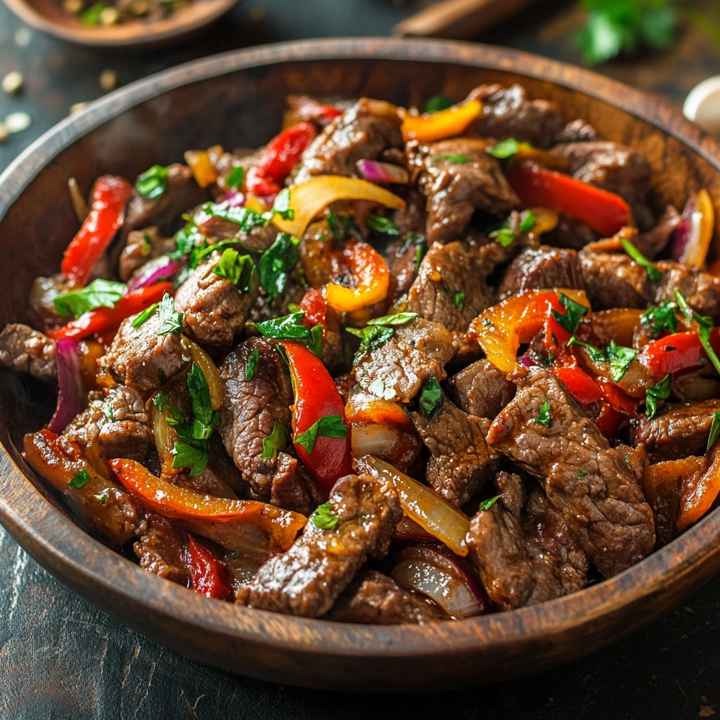 Variety of easy beef recipes served on plates, including tacos, stir-fry, and beef stew.