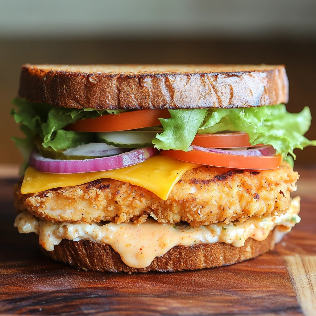 Jimmy Dean Chicken Sandwich on a plate with a crispy chicken patty and soft bun.