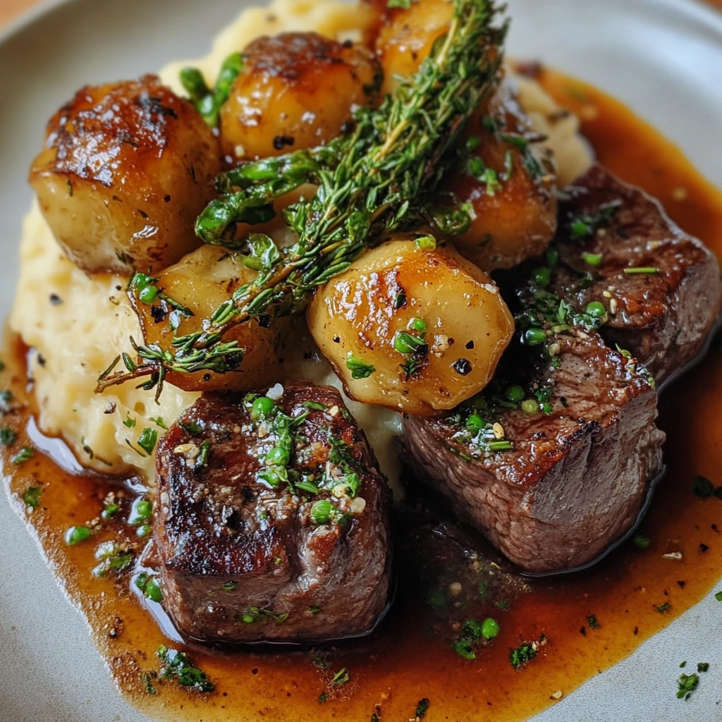 Freshly cooked grass-fed beef steak served with vegetables on a plate.