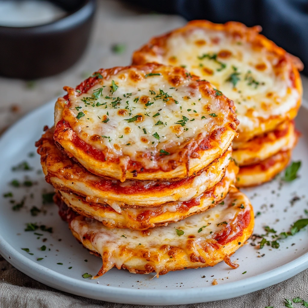 Golden, crispy pizza crunchers filled with cheese and pepperoni served with marinara dipping sauce.