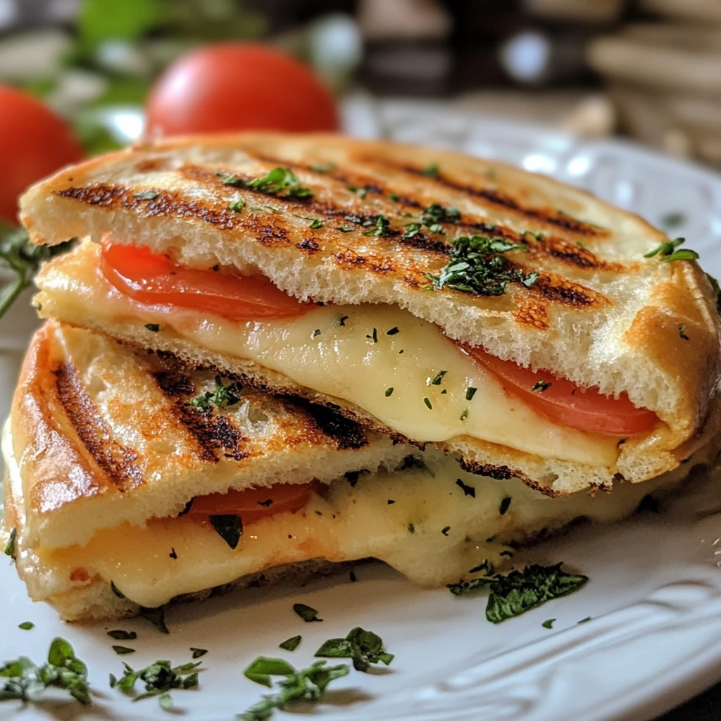Freshly baked panini bread with a golden crispy crust and soft, airy interior on a wooden cutting board.