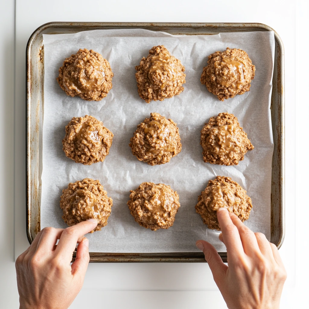 Protein cookies with whey powder and gym gear in background