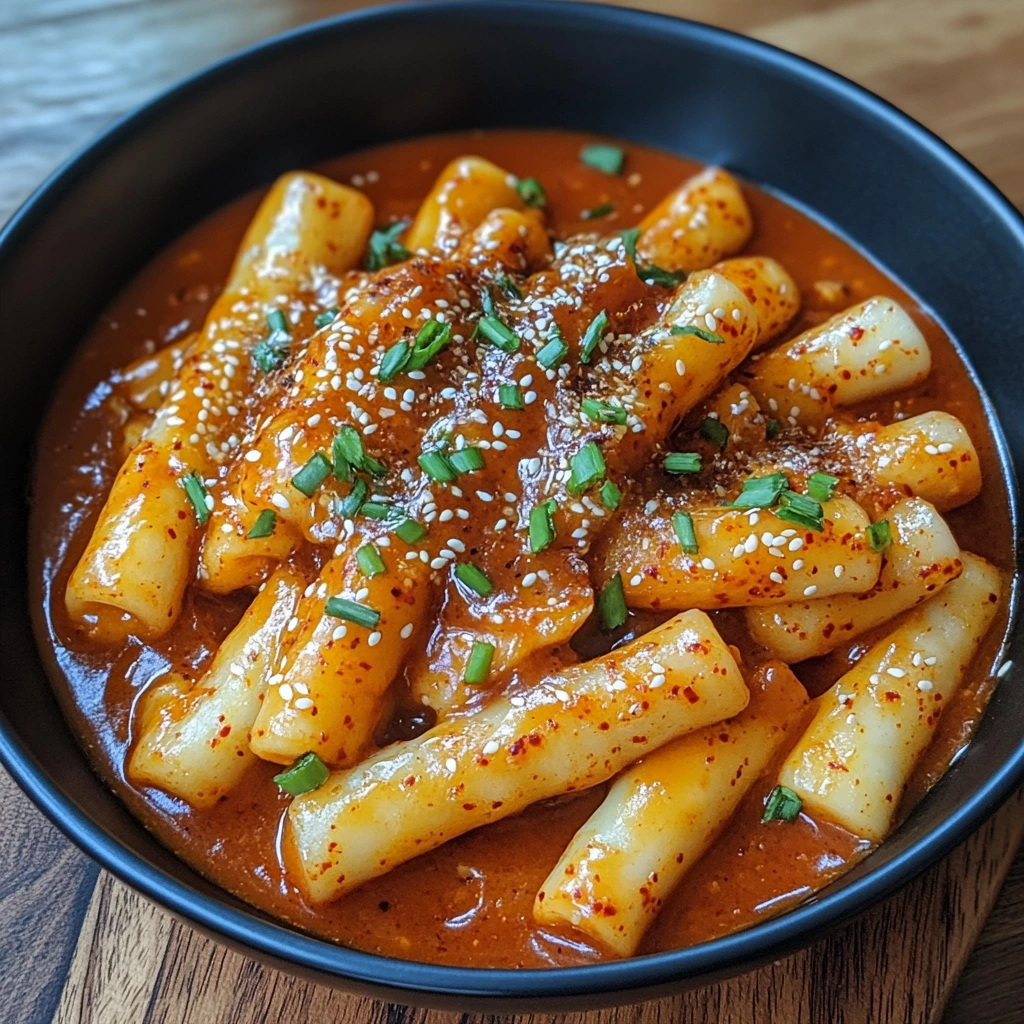 Korean street food tteokbokki served in a paper bowl with boiled egg
