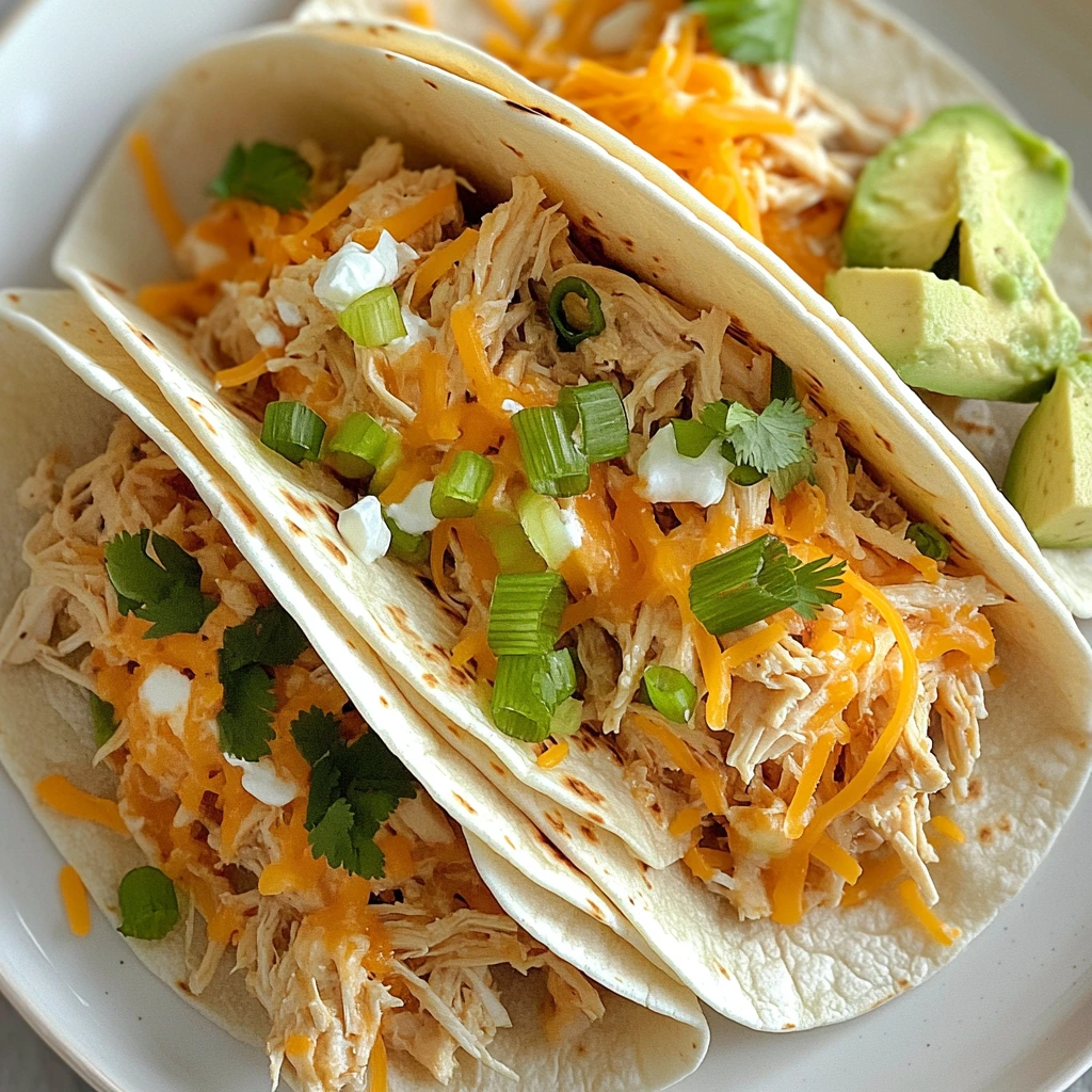 Creamy white chicken enchiladas with sour cream sauce and cheese