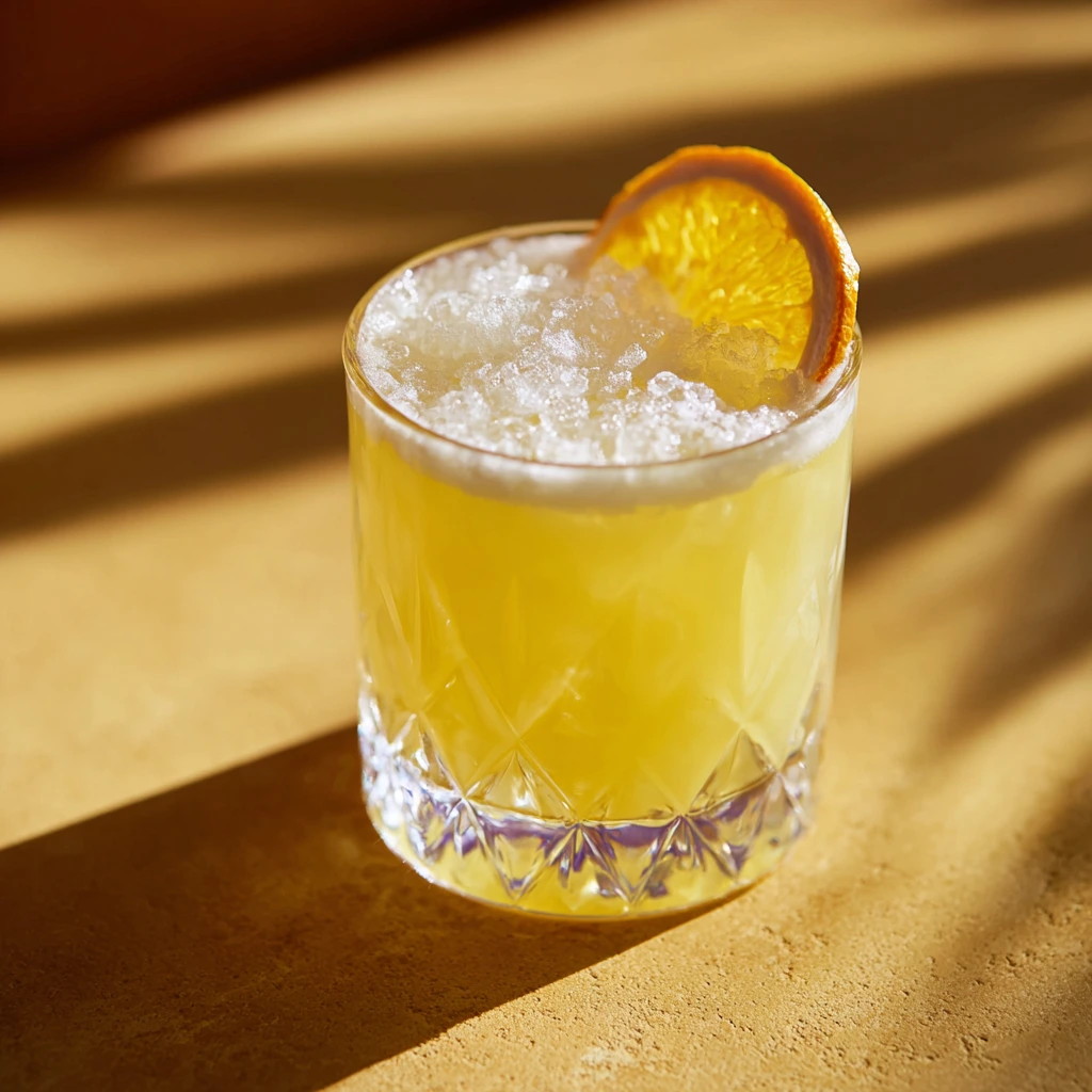 Cortisol cocktail recipe with fresh citrus juice, coconut water, and electrolytes in a glass