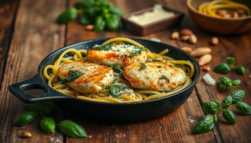 Pesto Chicken Pasta Assembly