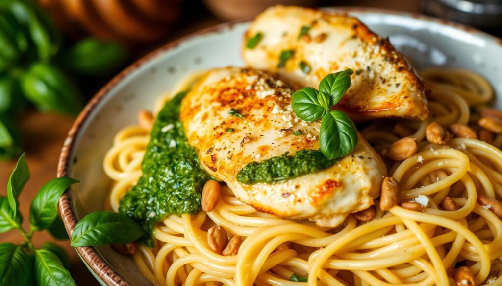 pesto chicken pasta