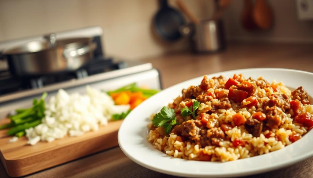 Budget-Friendly Beef and Rice Dinner Budget-Friendly Beef and Rice Dinner