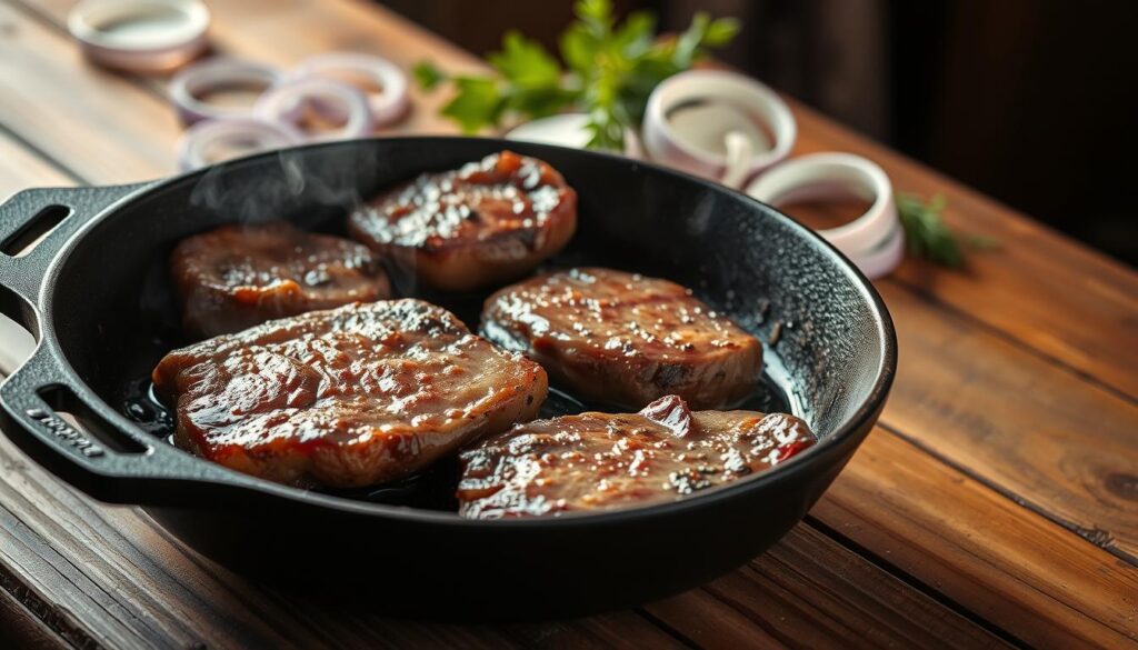 Cast Iron Skillet Liver Cooking Technique
