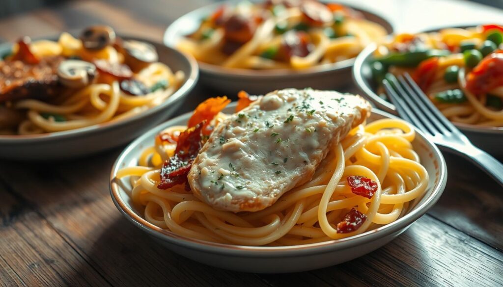 Chicken Pasta Carbonara Variations