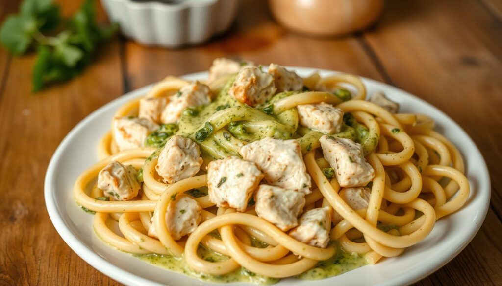 Creamy Pesto Chicken Pasta Recipe