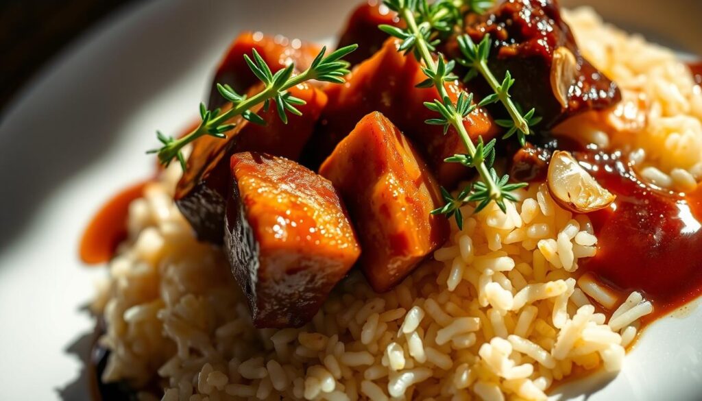 Gourmet Beef and Rice Dish Enhancements Gourmet Beef and Rice Dish Enhancements