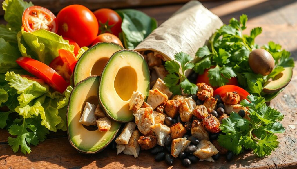 Healthy Burrito Ingredients Variation