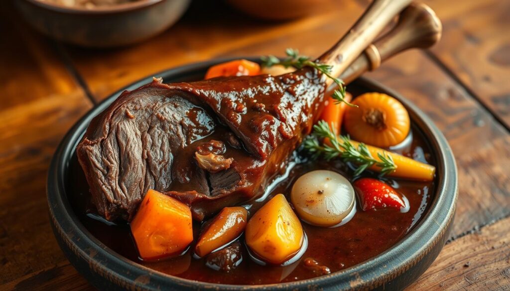 Tender Braised Beef Shank Dish