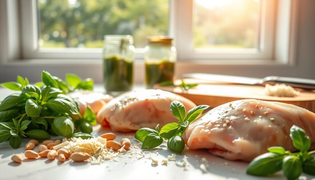 chicken and pesto