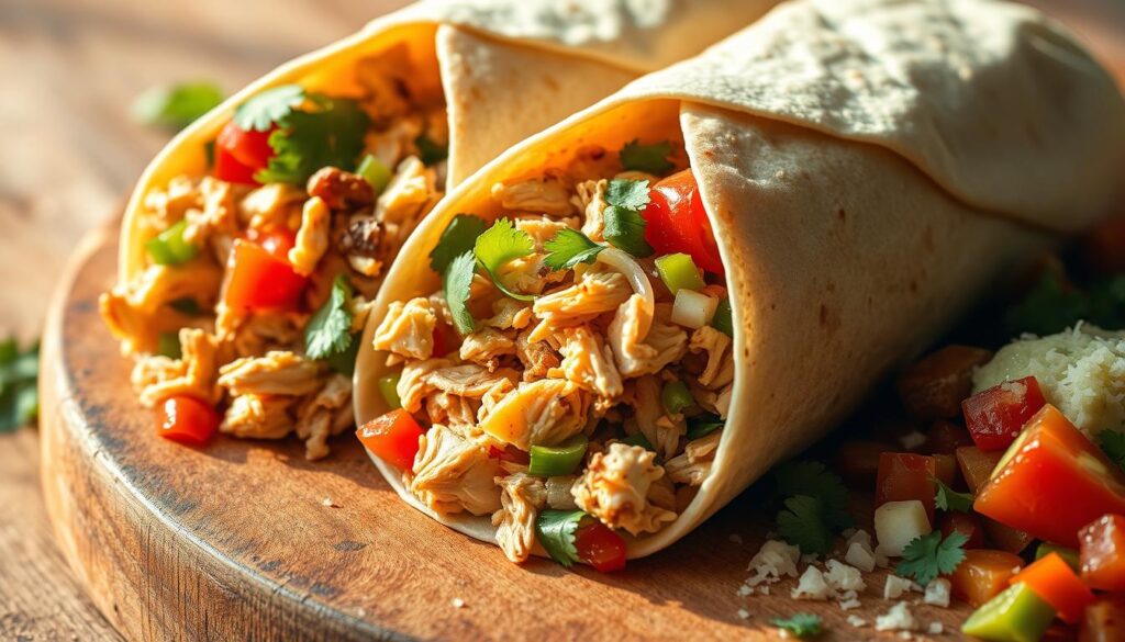 chicken burritos