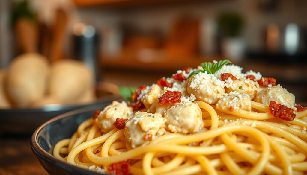 chicken pasta carbonara