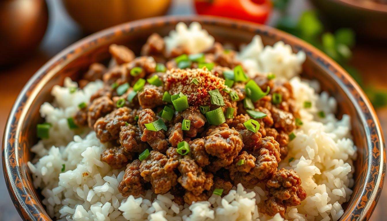 ground meat and rice recipes
