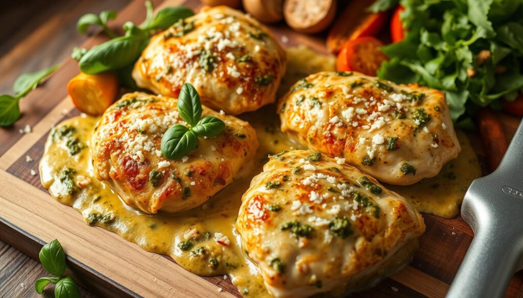pesto chicken bake