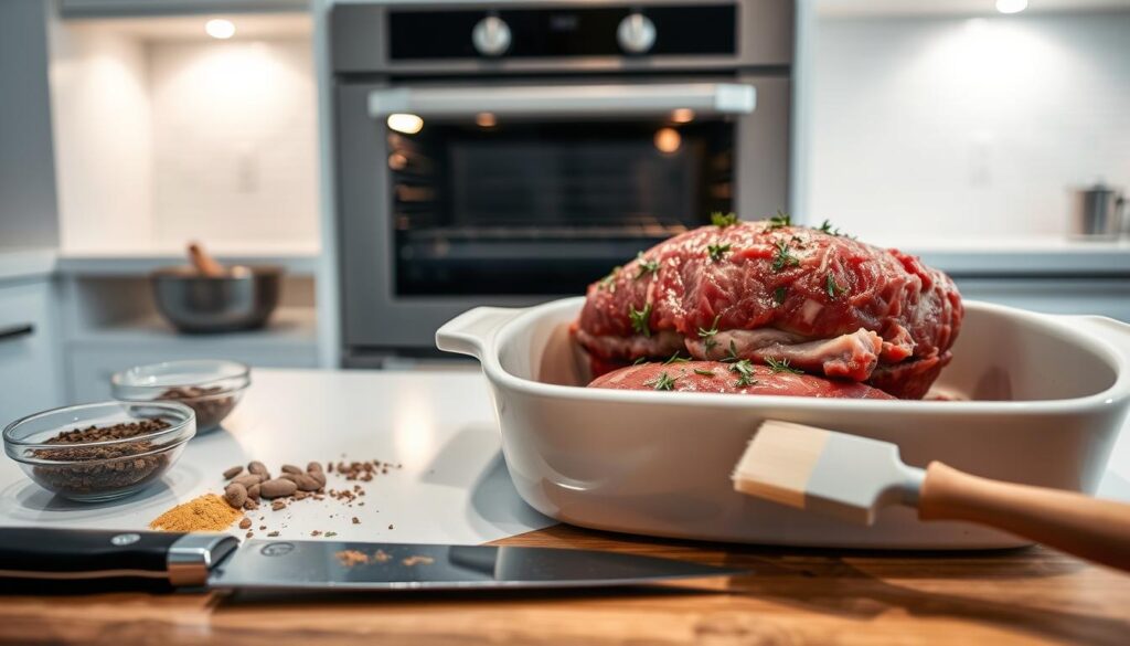 Brisket Oven Cooking Preparation