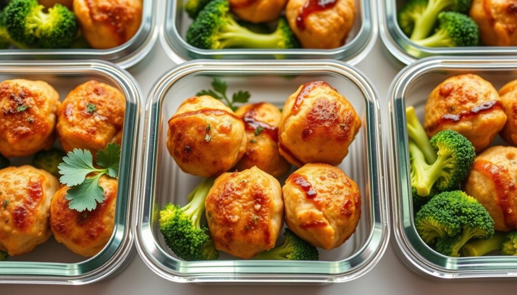 Chicken Meatballs Meal Prep Storage
