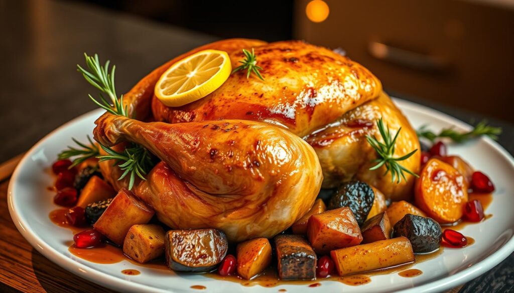 Holiday Cornish Hen Presentation