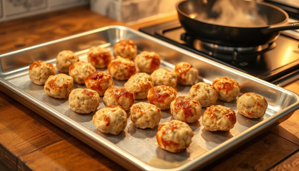 Italian Chicken Meatballs Cooking Method