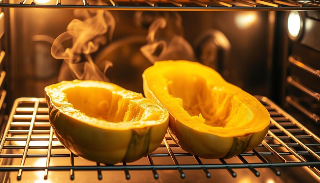 Roasting Spaghetti Squash in Oven