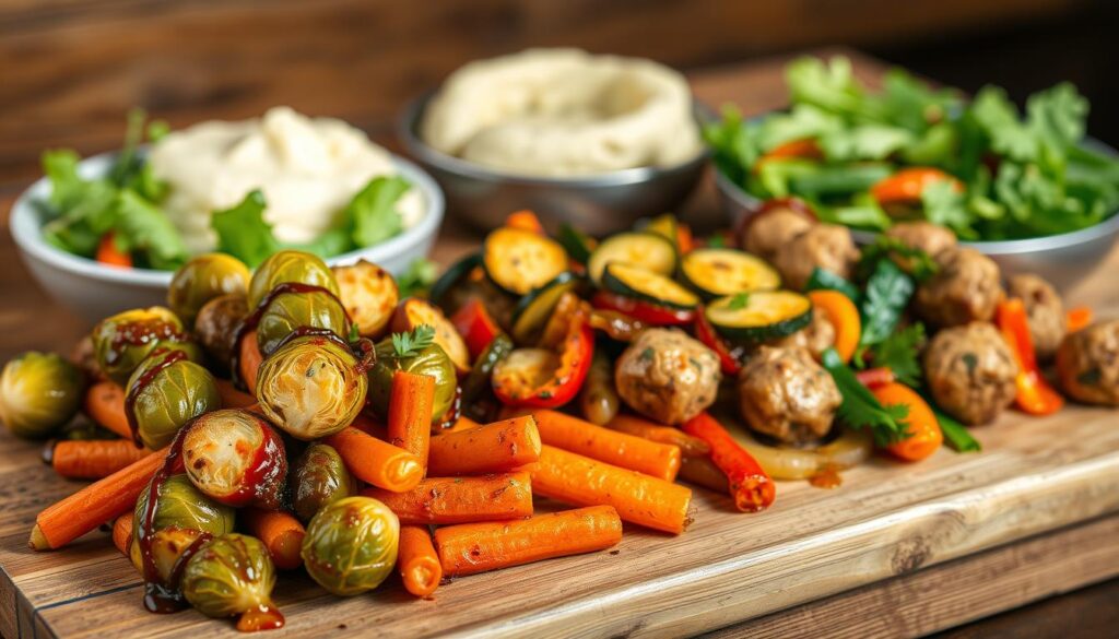 Vegetable Side Dishes for Chicken Meatballs