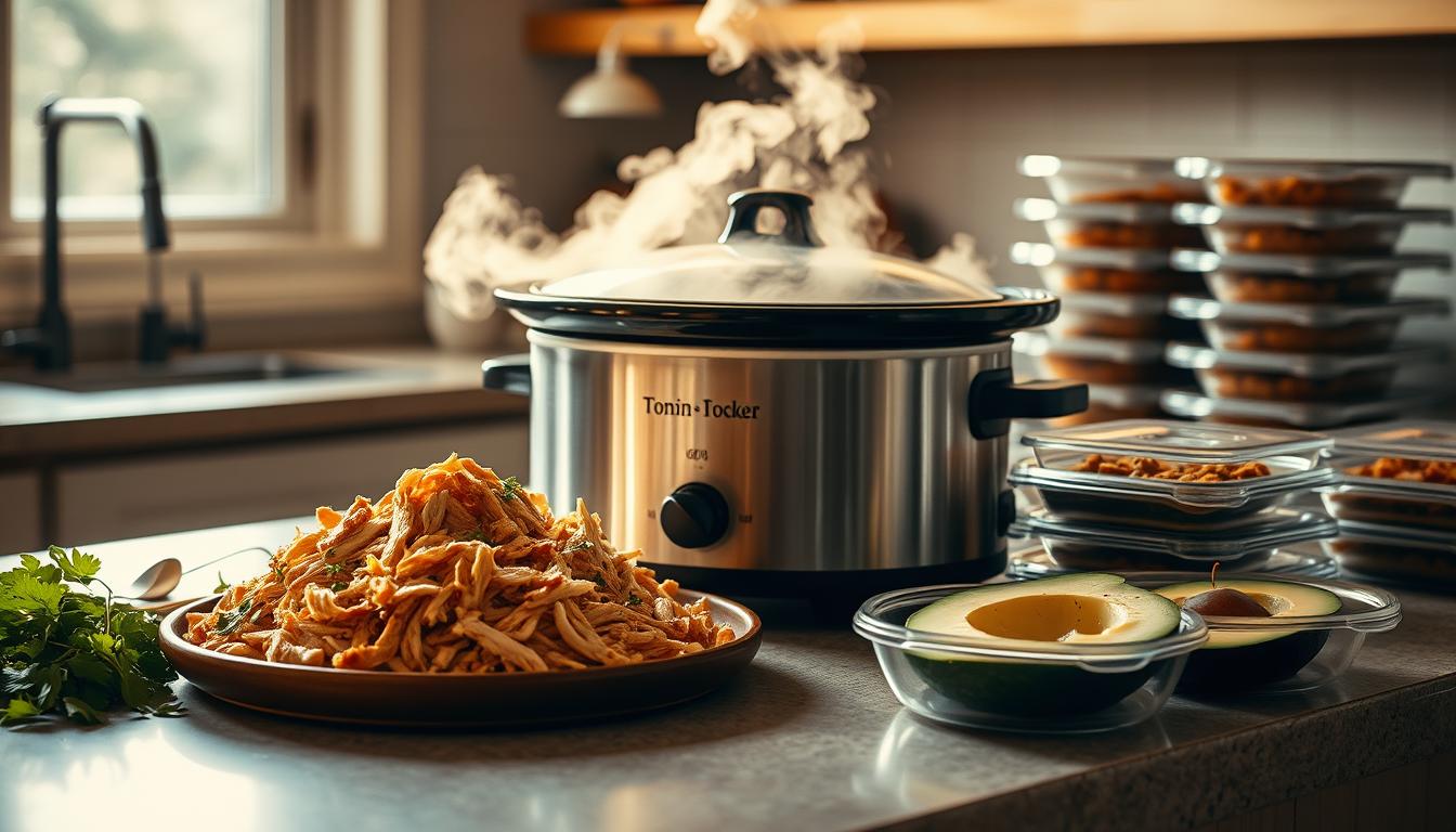 crockpot shredded chicken