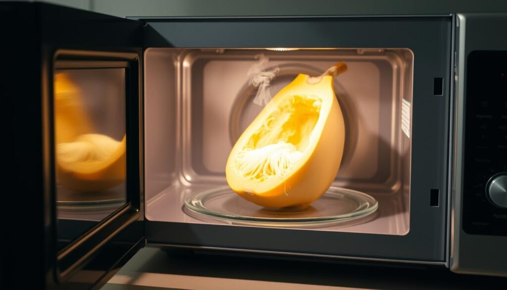 how do you cook spaghetti squash in the microwave