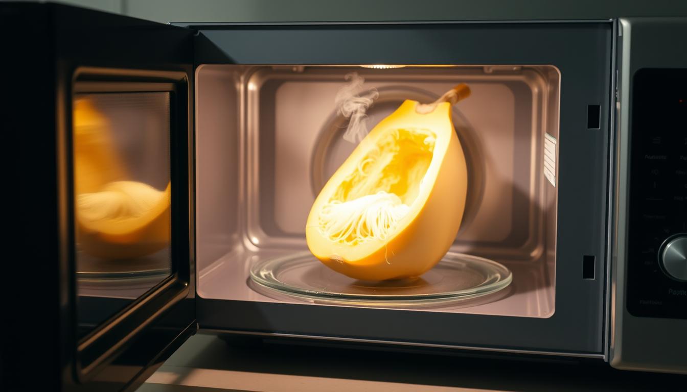 how do you cook spaghetti squash in the microwave