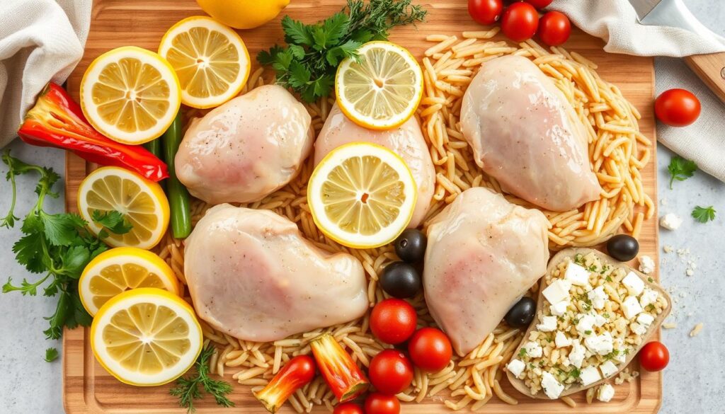 Lemon Chicken Orzo Ingredient Variations