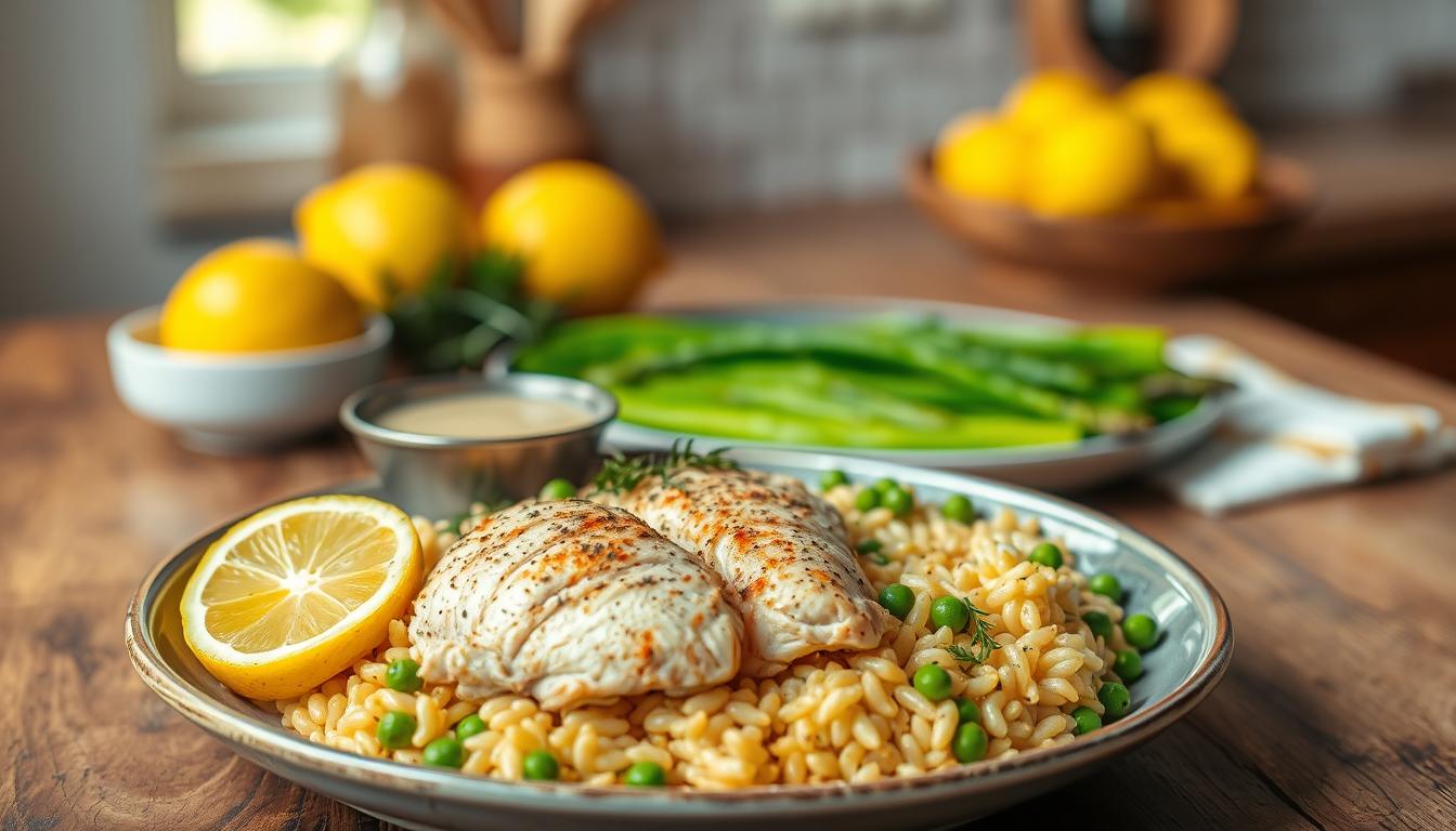 lemon chicken orzo