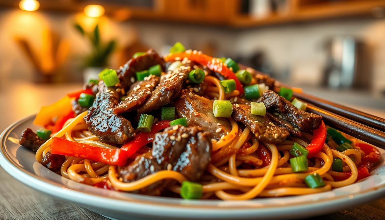 recipe for beef lo mein